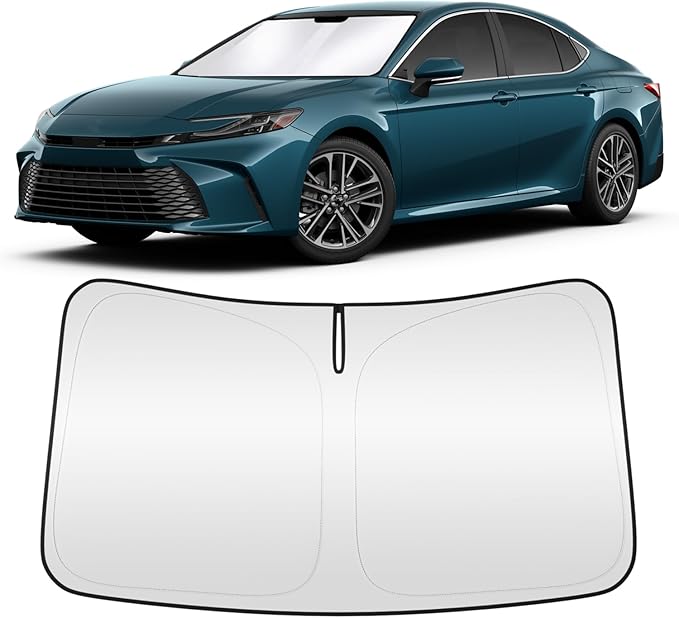 Windshield Sun Shade for Toyo-ta Camry 2025 4-Layer Front Window Shade Custom Sun Visor 240T Shade Blocks UV Keep Your Car Cooler