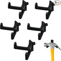 5pcs Tool Hooks for Suncast Shed, Double Head Storage Hanger - Essential Wall Organization Accessories for Shovels, Rakes & Other Tools (Black)