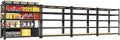 PrimeZone Heavy Duty Garage Storage Shelves - 48" W X 24" D X 72" H Adjustable Metal Shelving Unit, 5 Tier Industrial Shelves for Storage Standing Utility Rack for Warehouse, Basement, Black, 4 Pack