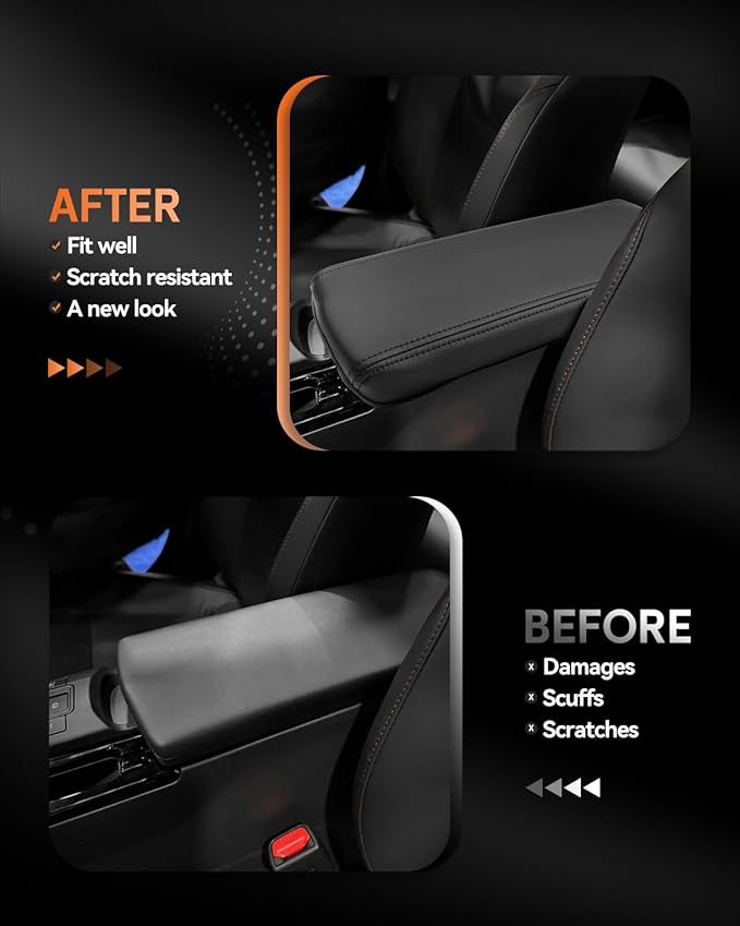 CDEFG for Toyota Prius 2023-2025 2026 Center Console Cover Armrest Box Cover for Prius (LE, XLE, Nightshade Edition, Limited) 2023 2024 2025 Accessories Arm Rest Protector