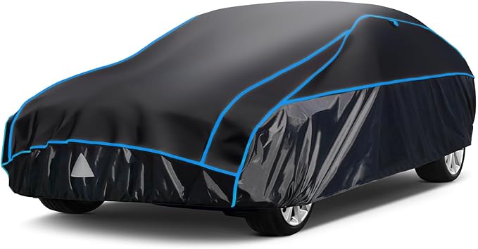 Hail Protector Car Cover, Outdoor Anti Hail Car Covers Thick Multi-Layered EVA, Hail Proof Car Cover Waterproof All Weather, Hail Protection Padded Fit Porsche 911, Chevy Corvette, BMW M2, Etc
