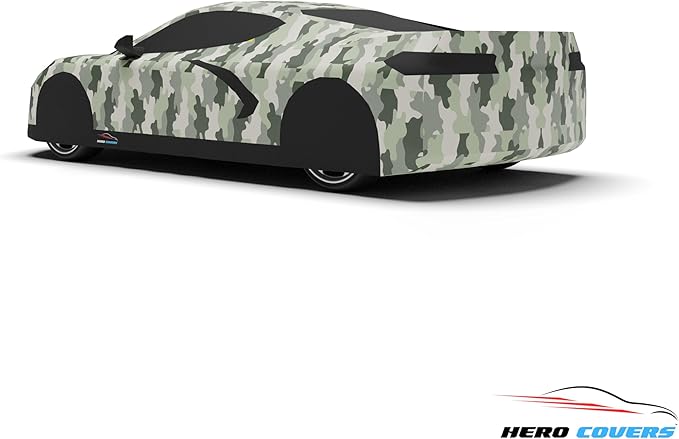 C8 Car Cover Fit for Corvette C8 Indoor and Outdoor Protection (Camouflage)