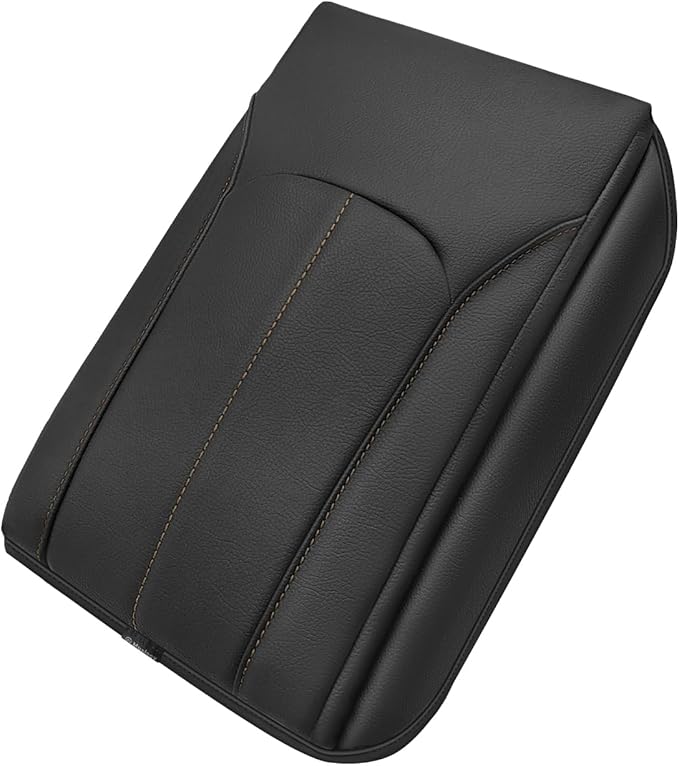 Muslogy Center Console Cover 1-Inch Extra Thick Armrest Pad Compatible with 2025 Subaru Forester Accessories Arm Rest Cushion Padding Anti-Scratch Middle Console Leather Armrest Lid Protector