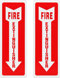 Madrigal fire extinguisher inside sticker,fire extinguisher sign,2 Pack-4x12"Premium Self-Adhesive Vinyl for UV, Weather, Scratch, Water and Fade Resistance, Indoor and Outdoor