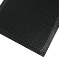 tonchean 3' x 7' Anti Fatigue Mats Industrial Extra Thick 15/16" Ergonomic Standing Floor Pad, Work Mats for Machinist Workshop Garage, Reducing Pressure - Black