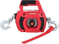 Portable Drill Winch, Rotate The Hook 360 Degrees, Red Handheld Drill Winch/Hoist of 750 LB Capacity with 40 Foot Alloy Wire Rope for Lifting & Dragging, Stretched Wire Fence, Log Handling.