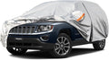 Kayme 6 Layers SUV Car Cover Custom Fit for Jeep Compass（2006-2025） Waterproof All Weather for Automobiles, Outdoor Full Cover Rain Sun UV Protection.Silver