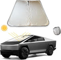 Windshield Sunshade for Tesla Cybertruck, Foldable UV Protection Front Window Shade, Heat-Resistant Reflective Cover, Custom Fit for Tesla Cybertruck, Car Interior Cooling Accessory