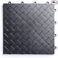 Big Floors RaceDeck Diamond Plate Design, Durable Interlocking Modular Garage Flooring Tile (Graphite, 48 Pack of 12 x 12" Tiles)