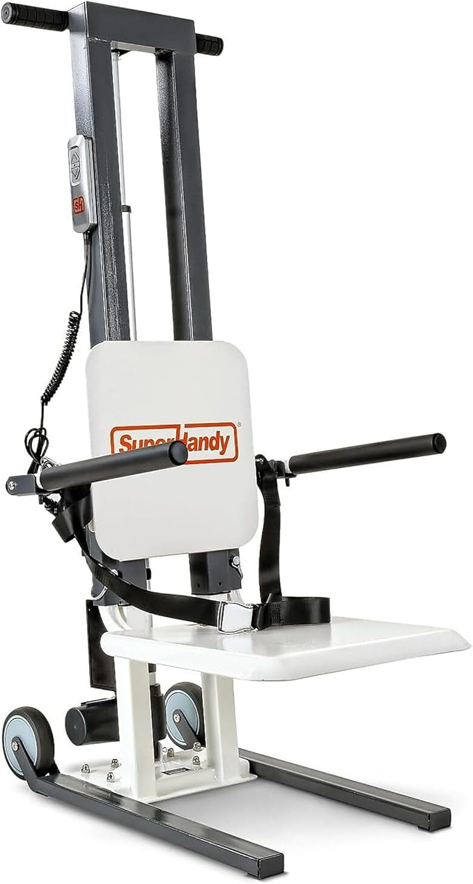 SuperHandy GoRise Electric Floor to Stand Lift – 500 Lbs Capacity, Standing Assistance, Portable, Adjustable, Ergonomic, Easy Storage, Patent Pending (FS (Floor Lift))