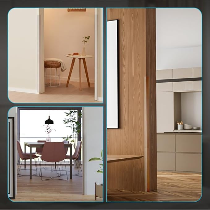 Proflex Wall Corner Protector - Pack of 6 Self Adhesive Corner Guards for Walls Edge Protection - 2 inch x 60 inch, Clear – Easy to Apply – No Tools Needed