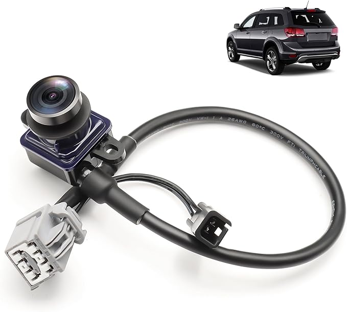 Rear View Backup Camera Compatible with Dodge Journey 2011-2020 Park Assist Camera Replaces# 56054158AB 56054158AC 56054158AD 56054158AE 56054158AF
