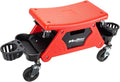 Maxshine Detailing Creeper Seat with Built-in Storage, 2-in-1 Modular Rolling Garage Stool, Mechanic Shop Seat with Tool Tray for Auto Car Detailing & Repair