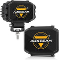 Auxbeam 4 Inch LED Pod Covers, Square Off Road Light Protective Covers, Black Cube Mask Offroad Plastic Light Lens Cover for Trucks Jeep (ZD000822)