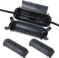 Flemoon [3 Pack] Outdoor Extension Cord Safety Cover with Waterproof Seal, Weatherproof Electrical Connection Box to Protect Outdoor Outlet, Plug, Socket, Christmas Holiday Decoration Light, Gray
