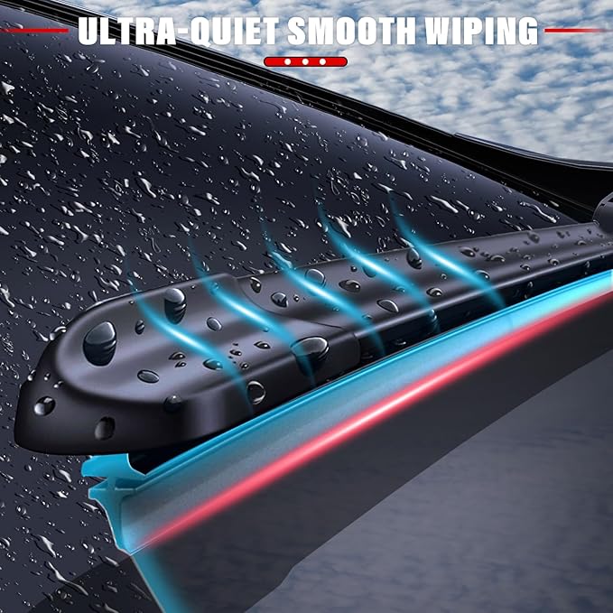 Windshield Wiper Blades Replacement for 2014-2020 Mitsubishi Outlander Original Factory Quality Front Rear Wipers Blade Set for My Car - 26" 18" 12" (Pack of 3)