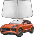 EcoNour Windshield Sun Shade Compatible for Porsche Macan (2014–2025) | Front Window Shade for Compact Luxury SUV | 4-Layer, 240T Sunshade Accessories | UV & Heat Blocker for Macan Windshield
