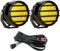 BIGLION.X 3.7 Inch 130W Amber Fog Lights Yellow Round Offroad Fog Lights Super Bright 12800LM Driving Fog Lights Bumper Fog Light Pods Waterproof 12/24V for Trucks 4x4 SUV ATV UTV Car