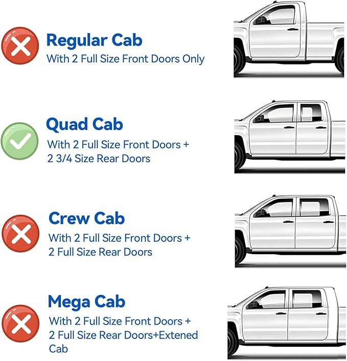 Window Visors Rain Guards for 2002-2008 Dodge Ram 1500 Quad Cab/Extended Cab, Window Vent Wind Deflectors Visors Shades for 03-09 Dodge Ram 2500 3500 Extended Cab
