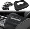 Muslogy Center Console Armrest Cover Compatible with Chevy Silverado & GMC Sierra 1500 2500 3500 2022-2025 Comfort Armrest Pad Arm Rest Cushion Vegan Leather Protector Regular Thick(Bucket Seat ONLY)