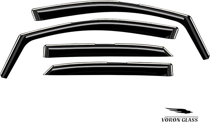 Voron Glass in-Channel Extra Durable Rain Guards for Lexus RX 350, 450H 2016-2022, Window Deflectors, Vent Window Visors, 4 Pieces - 200563
