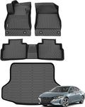 ANBINGO®-Floor Mats& Cargo Liner for Nissan Sentra 2020-2026 S/SV/SR Sedan,All Weather Sentra Car Liner Protection TPE Custom Sentra Accessories Black