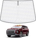 Cartist 5-Layer Windshield Sun Shade Custom Fit for Hyundai Palisade 2020-2025 2026 Accessories Foldable Car Front Window Sunshade Sun Visor Protector