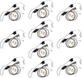 BTECH QHM07 Platinum Series Noise-Cancelling Earpiece with In-line PTT & Microphone for K1 Radios like BaoFeng, Kenwood Radios (Includes Earmolds and Earbud, 10 Pack)