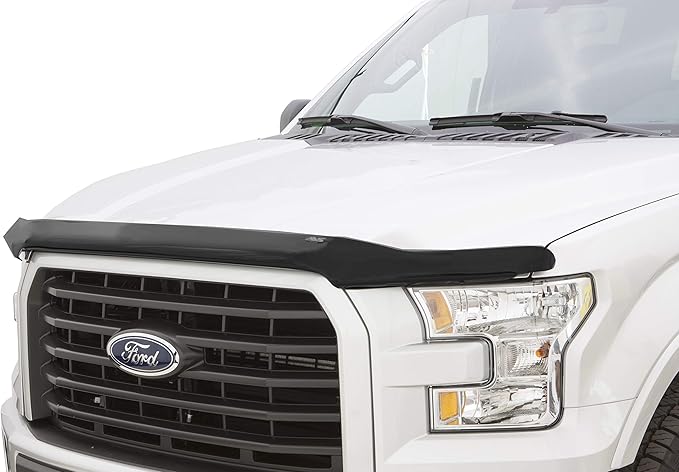 Auto Ventshade [AVS] Bugflector Hood Shield/Protector | Fits 2016-2023 Toyota Tacoma | High Profile Bug Deflector - 1 pc., Dark Smoke | 23681