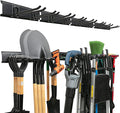 Garage Tool Organizer Wall Mount - 64 inches - Sturdy Storage Rack with Adjustable Hooks, Anti-Rust - Easy Installation, 400lbs Capacity - Garden Tool Organizer (04 Racks & 08 Hooks)