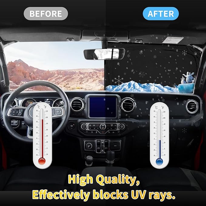 Sun Shade Sunshade for Nissan Altima Windshield Cover, 4-Layer Front Window Shade Custom fit Altima 2019-2025 Sun Visor 240T Retractable Shade Blocks UV Rays Cooler Car Accessories