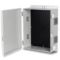 Outdoor Electrical Junction Box, ABS Water Resistant Enclosure with Internal Mounting Panel & Hinged Cover, 15.7" H* 11" L* 5.9" W