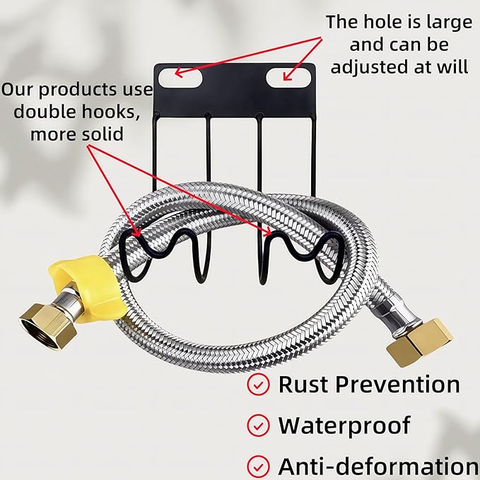 For suncast shed accessories garden hose holder,with EZ Bolt Assembly,Storage Shed Hooks,Water Hook for Outside Yard,for Garage,Garden and Yard