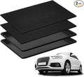 Uiifan 2 Sets 27'' x 20''x 1.4'' Oil Drain Drip Pan for Car with Square No Splatter Pad Oil Drip Tray with Mat for Under Car Transmission Garage Automotive Driveway to Keep Floor Clean, Black