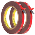 HitLights Double Sided Tape Heavy Duty (2 Pack), Waterproof Strong Mounting Adhesive Foam Tape for LED Strip, Walls, Automotive, Home Office Decor (33FT x 0.4IN)