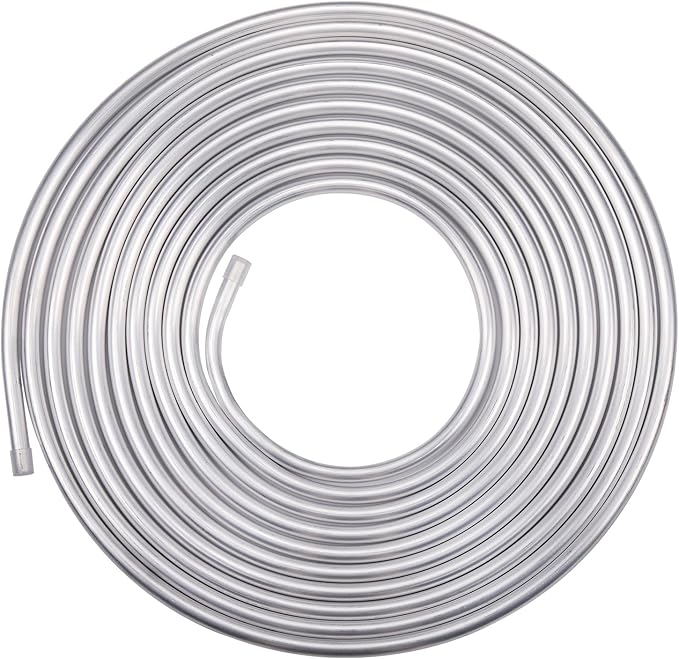 5/16" OD Aluminum Hard Fuel Line Hardline Tube Tubing Coil 10 Feet Roll