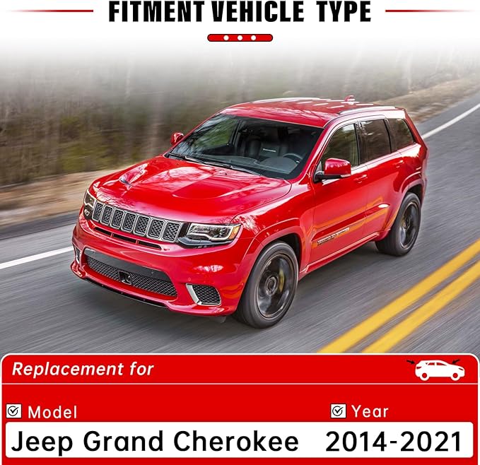 Windshield Wiper Blades Replacement for 2014-2021 Jeep Grand Cherokee Original Factory Quality Front Rear Wipers Blade Set for My Car - 22" 21" 11" (Pack of 3)