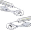 2FT LED Shop Light, 25W 3500LM 6000K/White Super Bright, T8 Integrated LED Tube Light Fixture,Plug and Play, Linkable LED Shop Lights for Room, Garage, Workbench, Under Cabinet (2 Pack)
