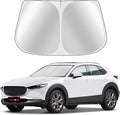Custom Fit Windshield Sun Shade for Mazda CX-30 2019-2025 - CX30 Sunshade Full Coverage, 210T Reflective Fabric, Double-Layer Design - Blocks 99% UV Rays, Easy to Install and Store