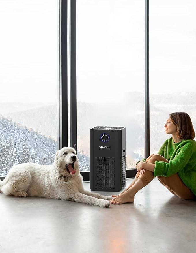 4000ft² Air Purifiers for Home Large Room, Smart WIFI Air Purifiers APP & Alexa Control Air Cleaner, H13 Ture HEPA Filter for Pet Dander Smoke Dust, 22dB Sleep Mode for Bedroom (AP404 WIFI）