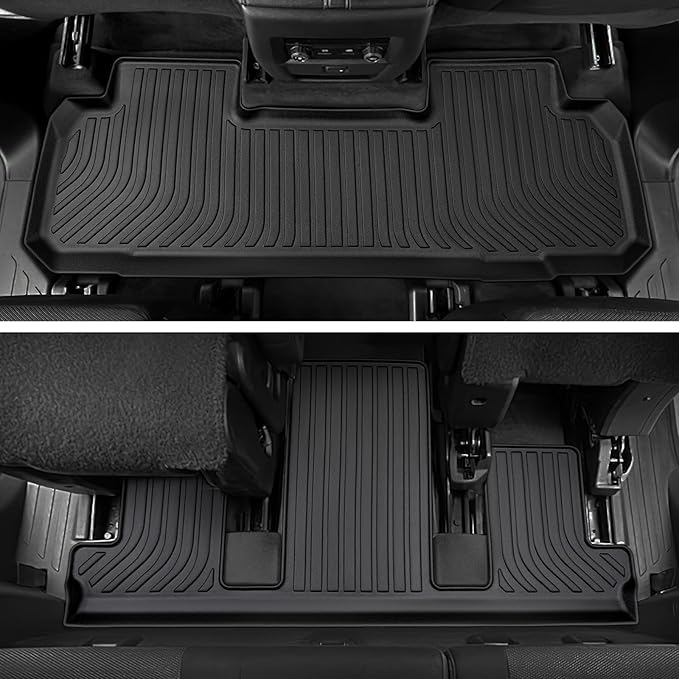 for 2018-2023 Chevy Traverse Floor Mats & Cargo Liner only for 7 Seats, for 2018 2019 2020 2021 2022 2023 Chevy Traverse Accessories All Weather Bucket Seats (Fit 2024 Traverse Limited)