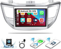 2G+32G 9 Inch Android Car Stereo for Hyundai Tucson 2015-2018 Radio Wireless Apple CarPlay Android Auto Bluetooth Touchscreen GPS Navigation Head Unit WiFi FM USB SWC Split Screen+AHD Backup Camera