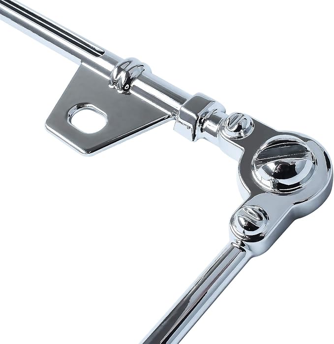 3D Chrome License Plate Frames, Pure Zinc Alloy Metal (Screw Pattern)