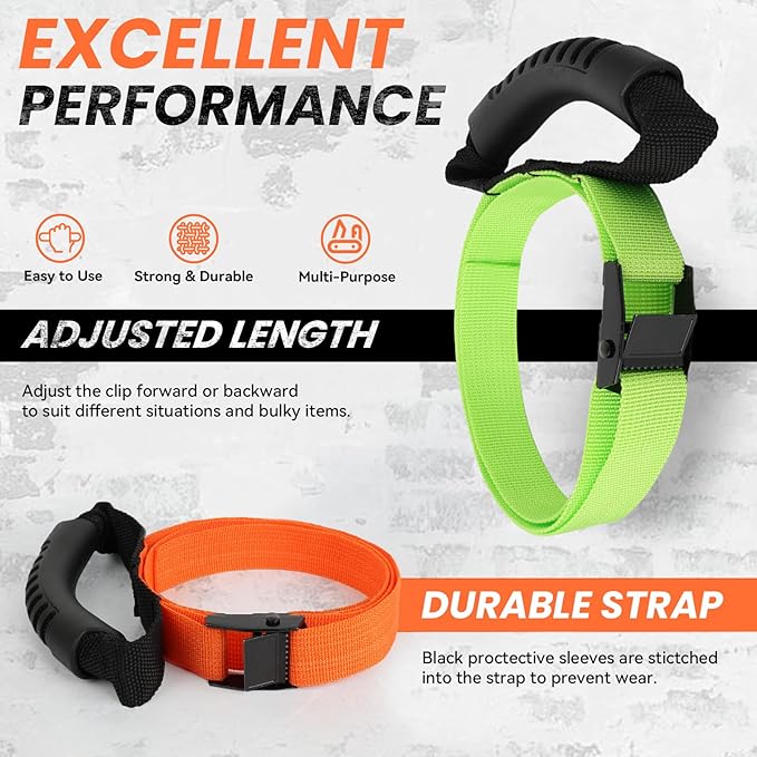 Heavy Duty Storage Straps with Handle and Easy Adjustable Steel Black Lock Slider Buckles,Extension Cord Strap for Cords Pool Hoses Ropes and Garden Hose (3 Pack)