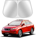 Custom Fit Windshield Sun Shade for Le-xus RX 2010-2015 - Full Coverage, 210T Reflective Fabric, Double-Layer Design - Blocks 99% UV Rays, Keeps Car Cool, Easy to Install and Store