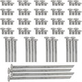 SmartSign Rebar Spikes - Pack of 100, Length 14", Diameter 1/2", Heavy Duty Metal Rebar Stakes for 6ft Parking Curbs/Wheel Stop/Speed Bump, Silver