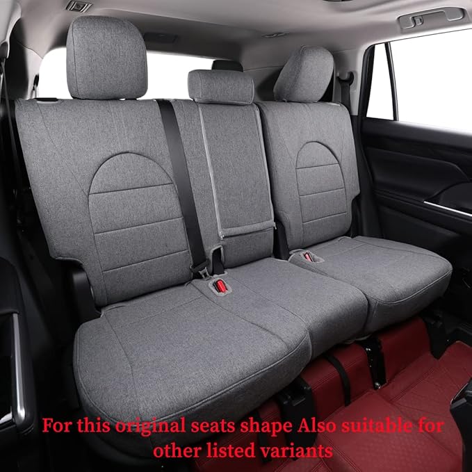 coverdream Custom Seat Covers Compatible with Select Toyota Camry Hybrid XLE,Hybrid XSE 2018 2019 2020 2021 2022 2023 Models (Gray,Full Set)