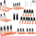 30 Pack Heavy Duty Steel Storage Hooks - Wall Mount Garage Hanger & Organizer for Bikes, Tools, Ladders, Bulk Items, Ropes and More
