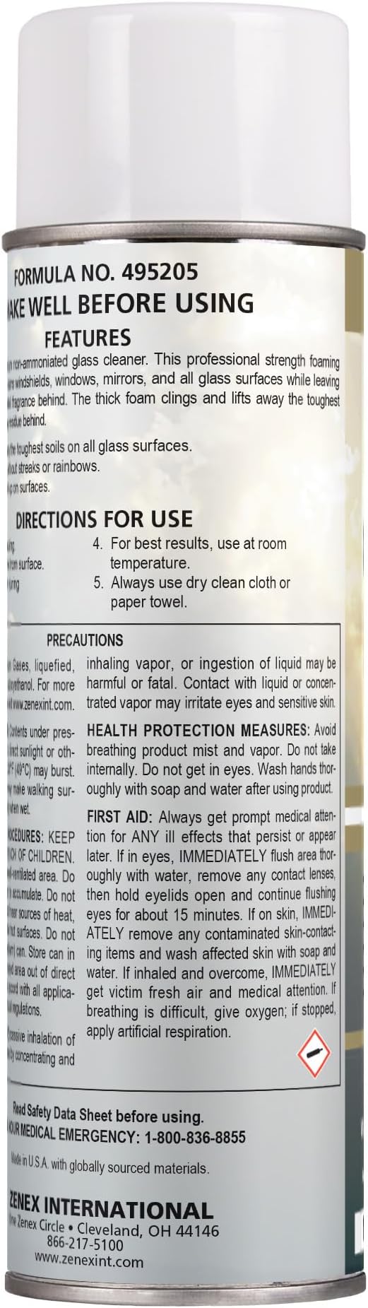 Zenex Gleamonex Premium Glass Cleaner - Fast Streak-Free Glass Cleaner Spray | Ammonia Free & Tint Safe | Removes Dirt, Grease, Smoke Film | For Glass & Plexiglas | Fresh Scent | 19 oz (2 Pack)
