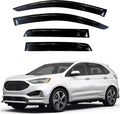 KPY Window Visor Compatible with Ford Edge 2015-2025, 4PC Rain Guard Side Window Vent Deflectors Tape-On Style, 2015 2016 2017 2018 2019 2020 2021 2022 2023 2024 2025